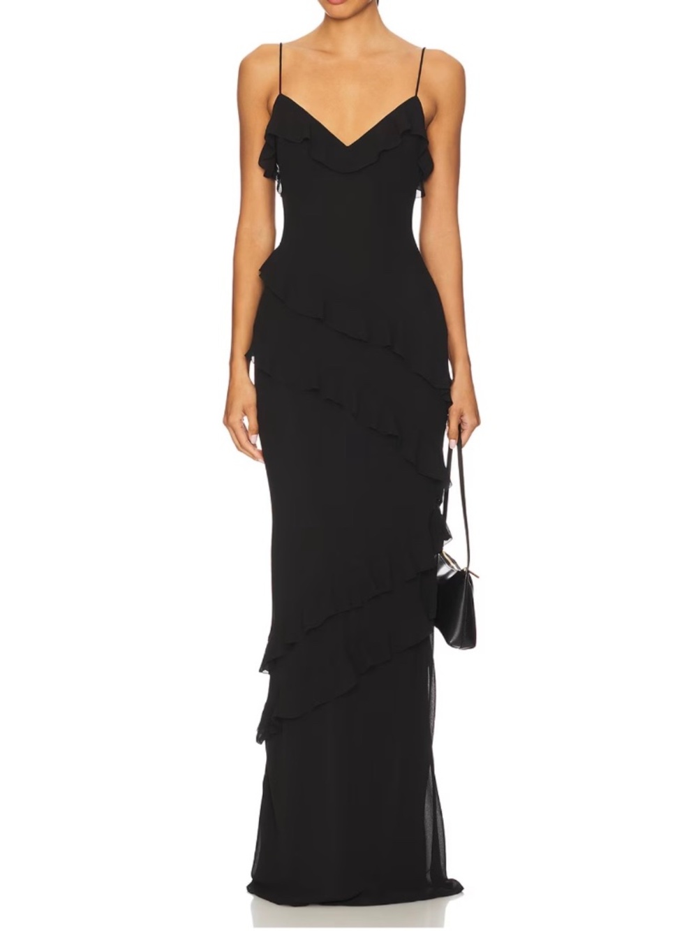 NEW with tags, Black Gown Majorelle, size S, adjustable straps